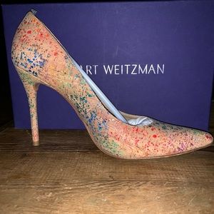 Stuart Weitzman Nouveau Pump in Confetti Cork